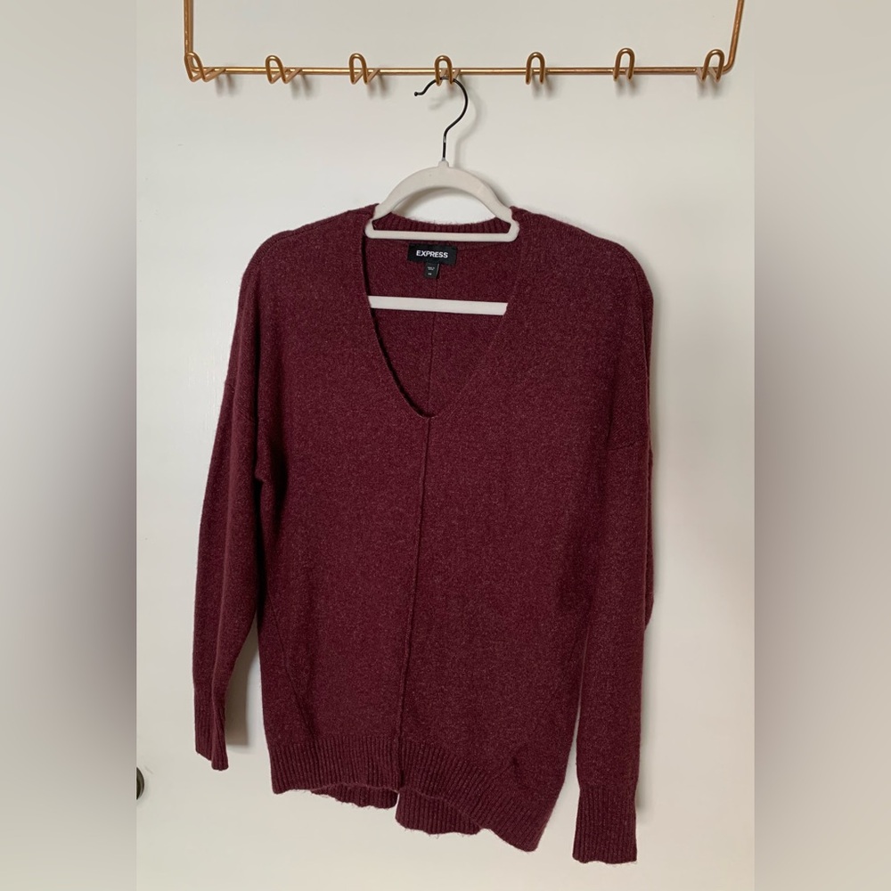 Express Exposed Seam Oversized Sweater